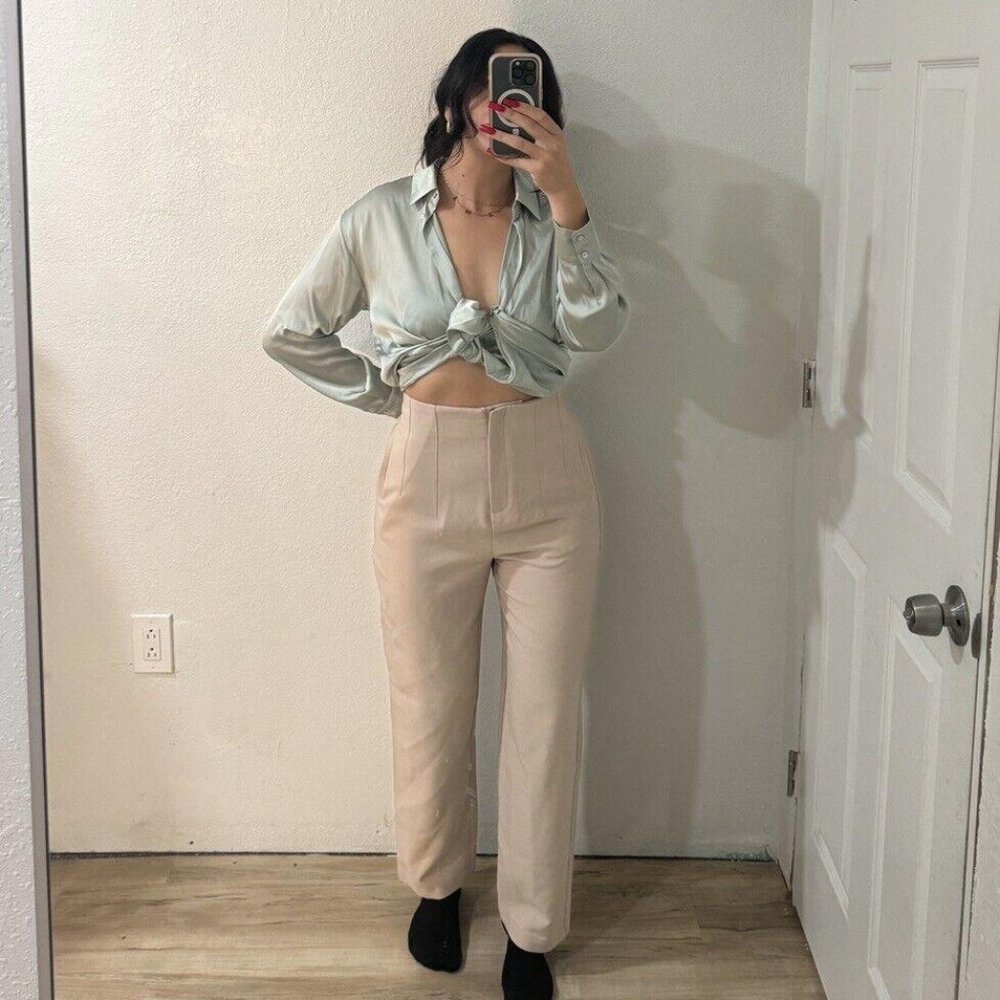 Women’s Petal + Pup Trouser‎ Pants Size 10 Beige